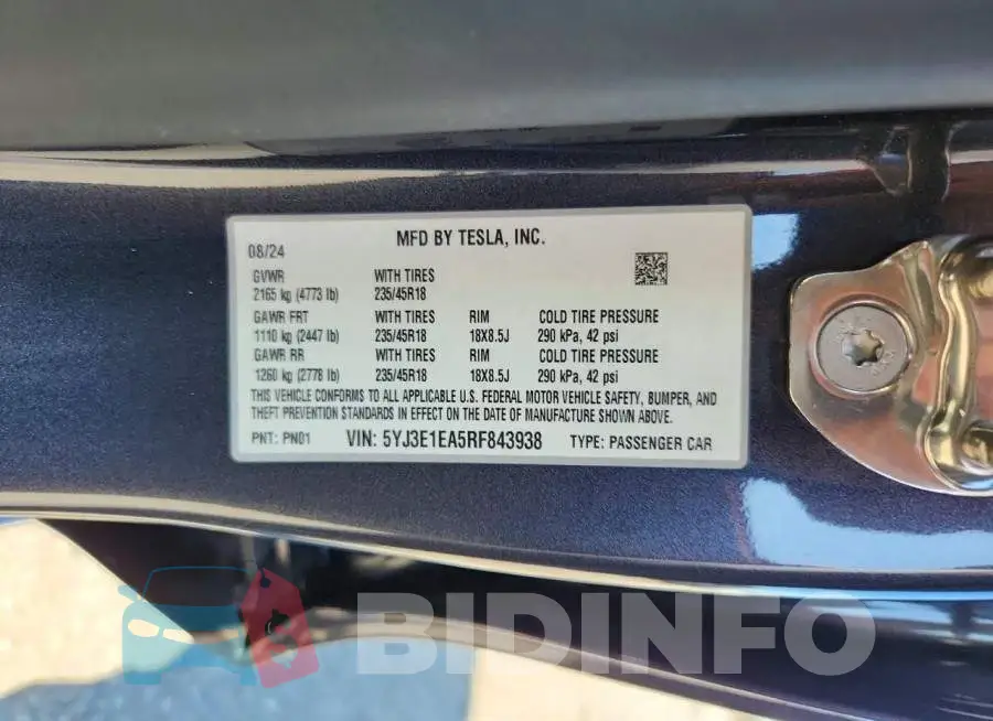 5YJ3E1EA5RF843938 Photo# 12