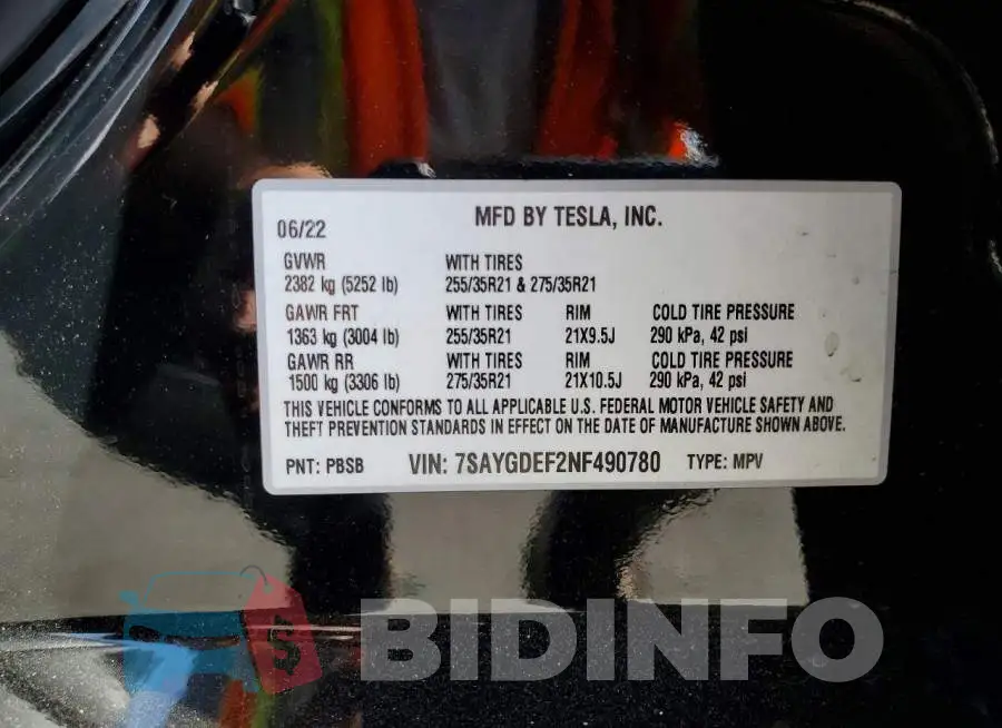 7SAYGDEF2NF490780 Photo# 13