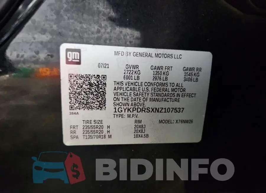 1GYKPDRSXNZ107537 Photo# 13