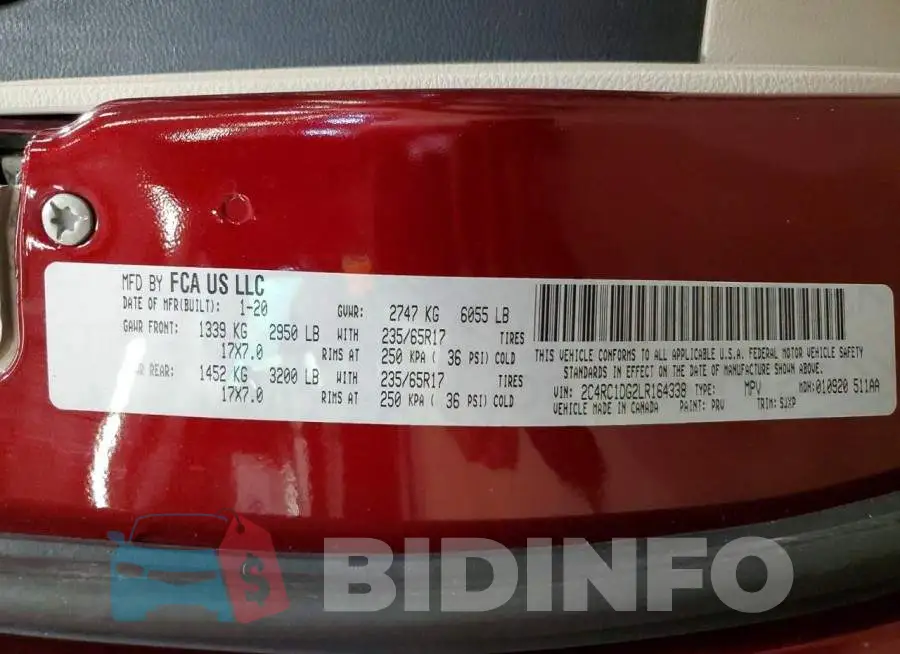 2C4RC1DG2LR164338 Photo# 13