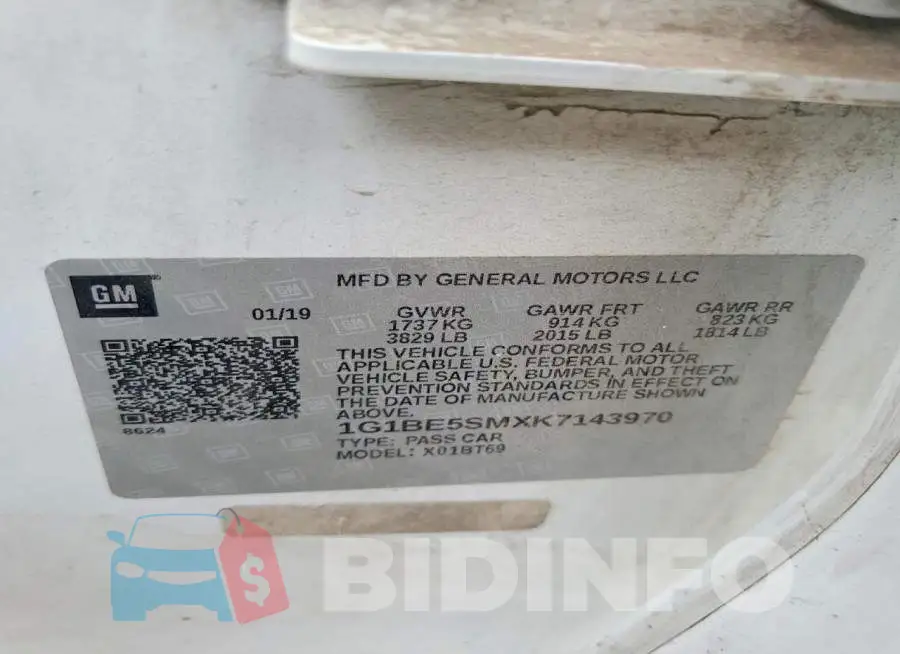 1G1BE5SMXK7143970 Photo# 12