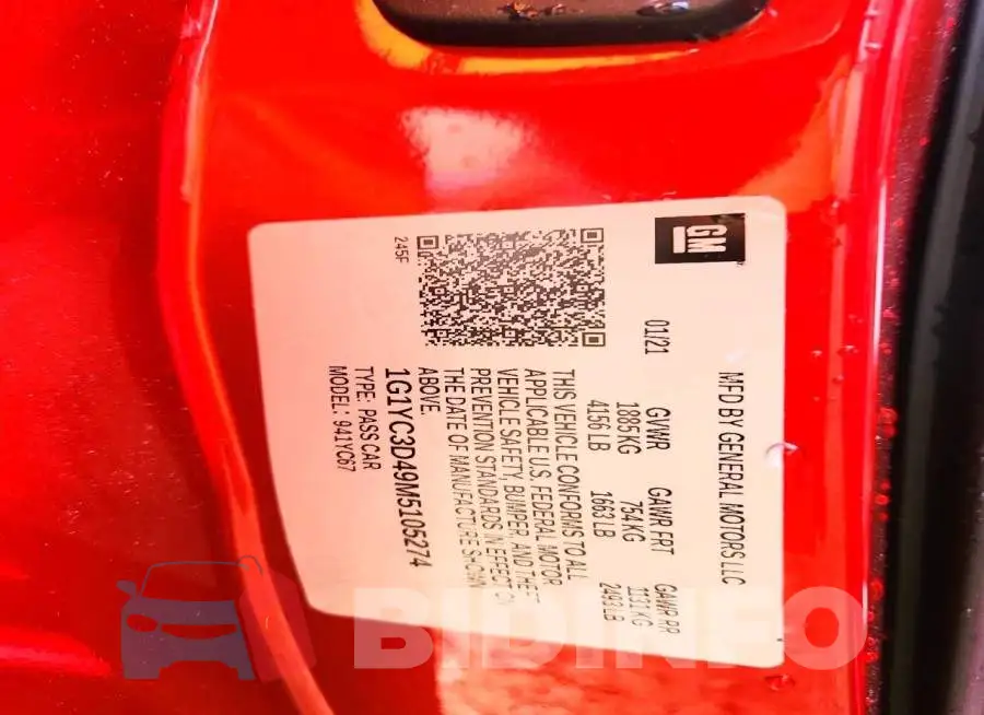 1G1YC3D49M5105274 Photo# 12