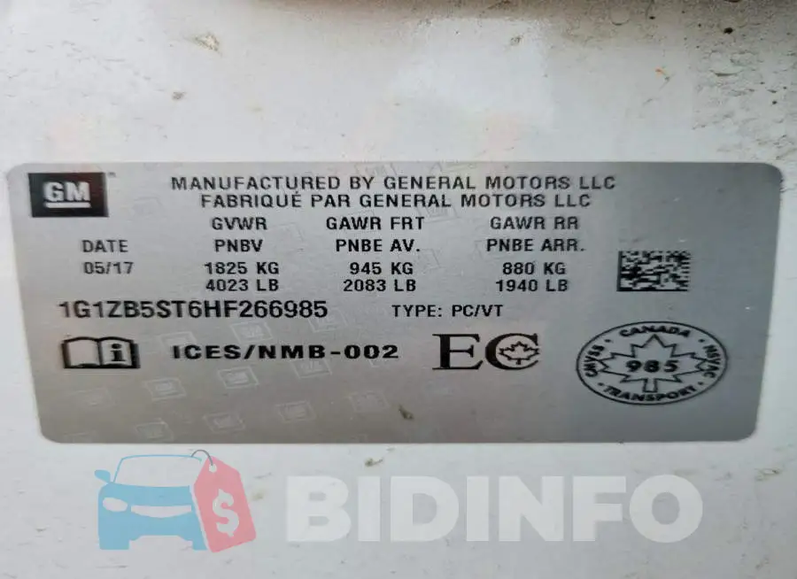 1G1ZB5ST6HF266985 Photo# 12