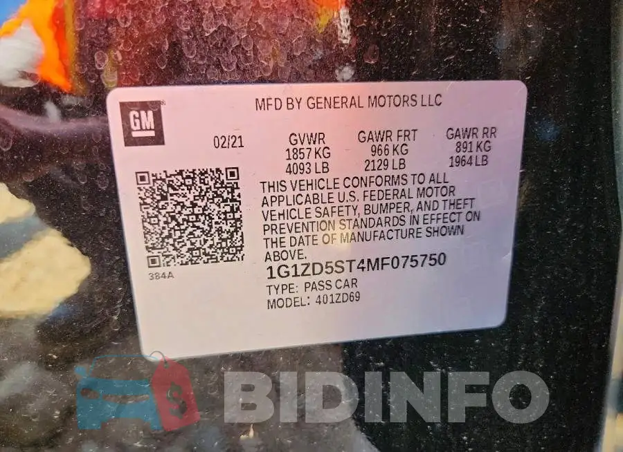 1G1ZD5ST4MF075750 Photo# 13