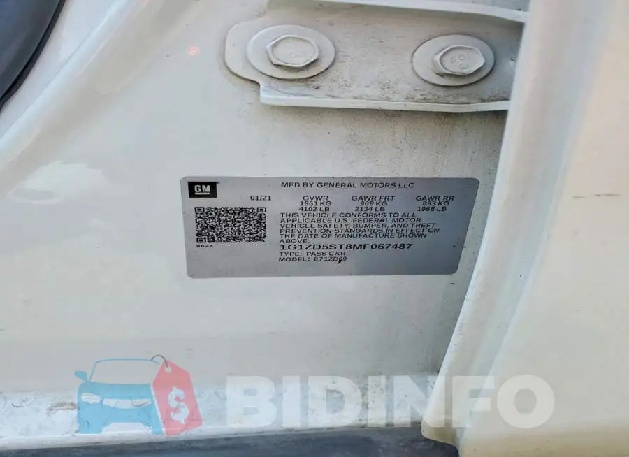 1G1ZD5ST8MF067487 Photo# 12