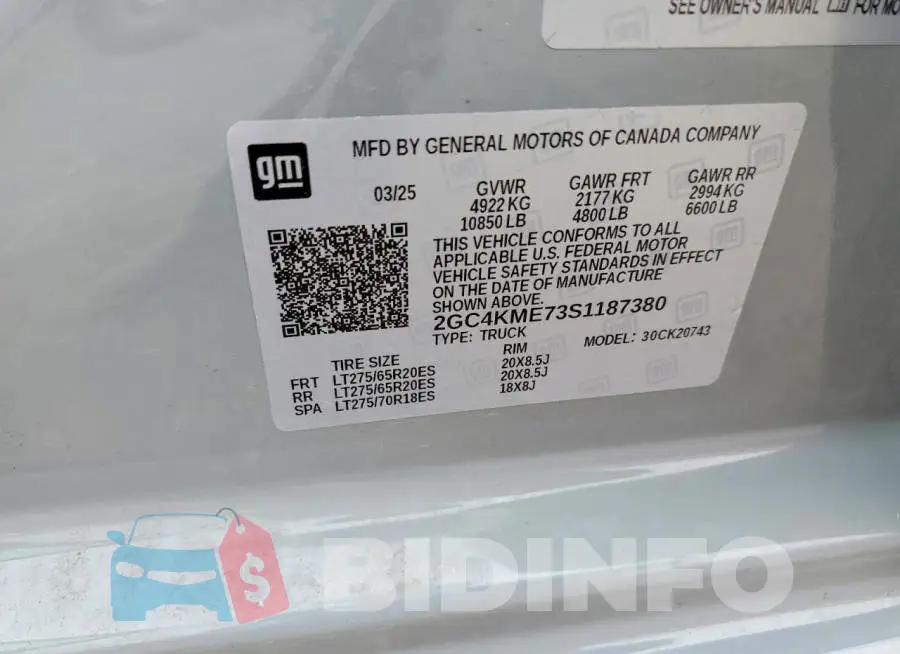 2GC4KME73S1187380 Photo# 12