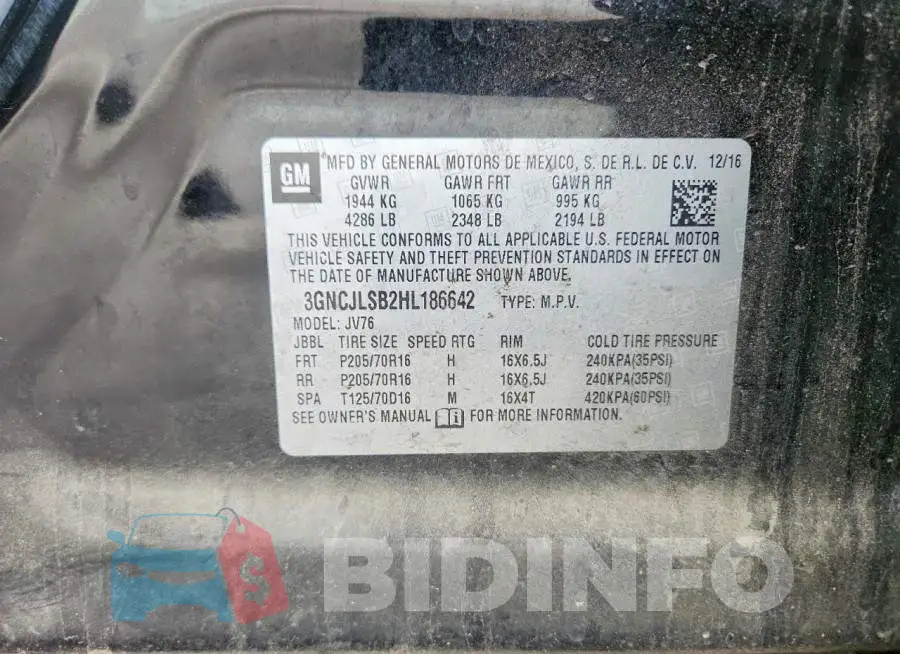 3GNCJLSB2HL186642 Photo# 13