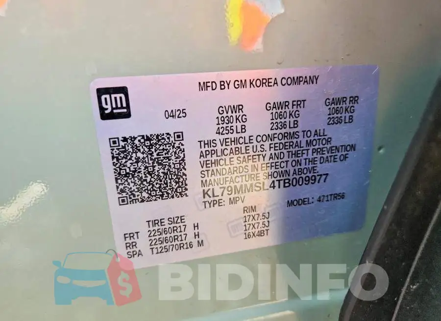 KL79MMSL4TB009977 Photo# 13