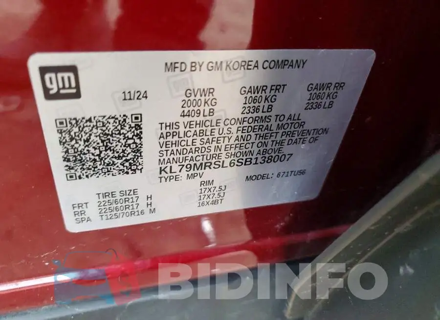 KL79MRSL6SB138007 Photo# 13