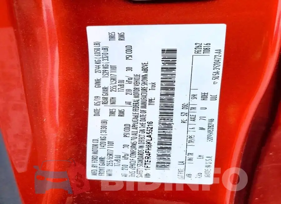 1FTER4FH8KLA55216 Photo# 13