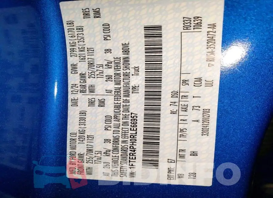 1FTER4PH0RLE66957 Photo# 12