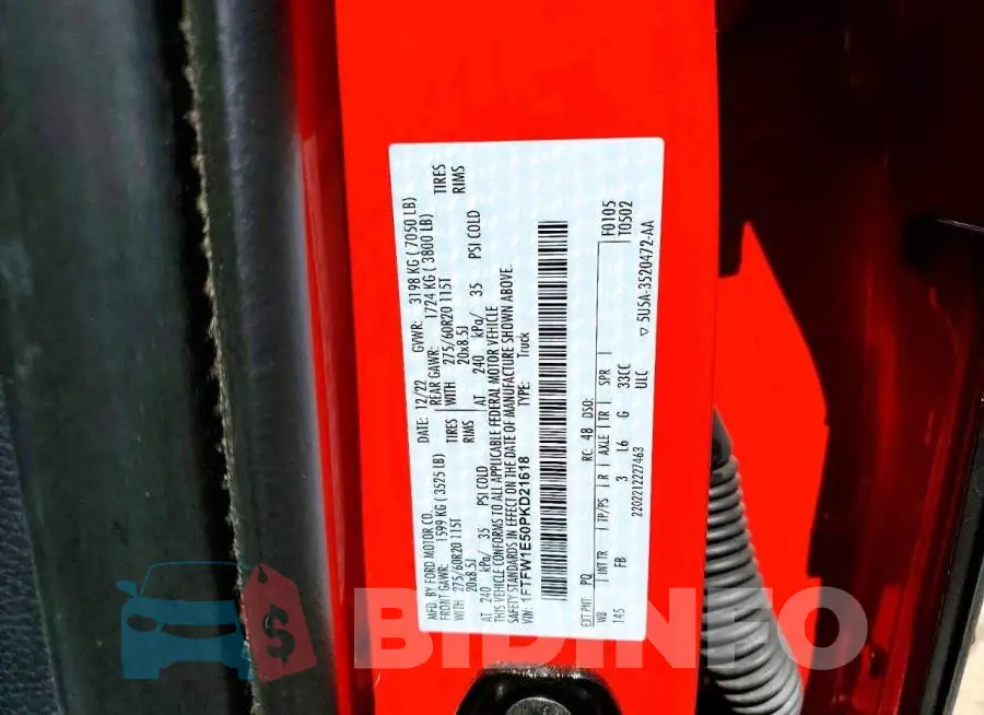 1FTFW1E50PKD21618 Photo# 12