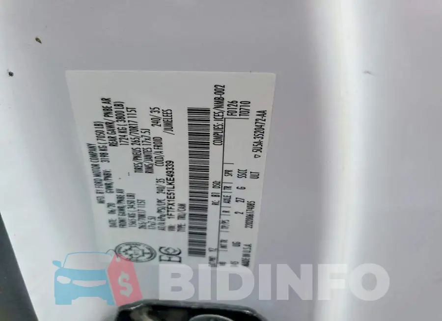 1FTFX1E51LKE49339 Photo# 12