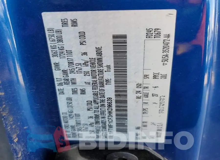 1FTMF1CF3HKD96639 Photo# 12