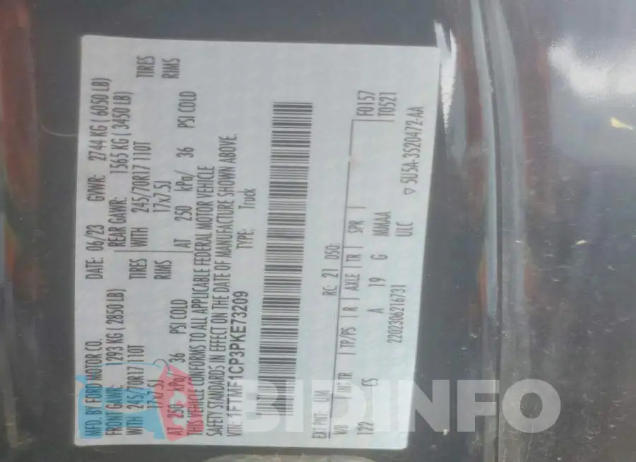 1FTMF1CP3PKE73209 Photo# 12