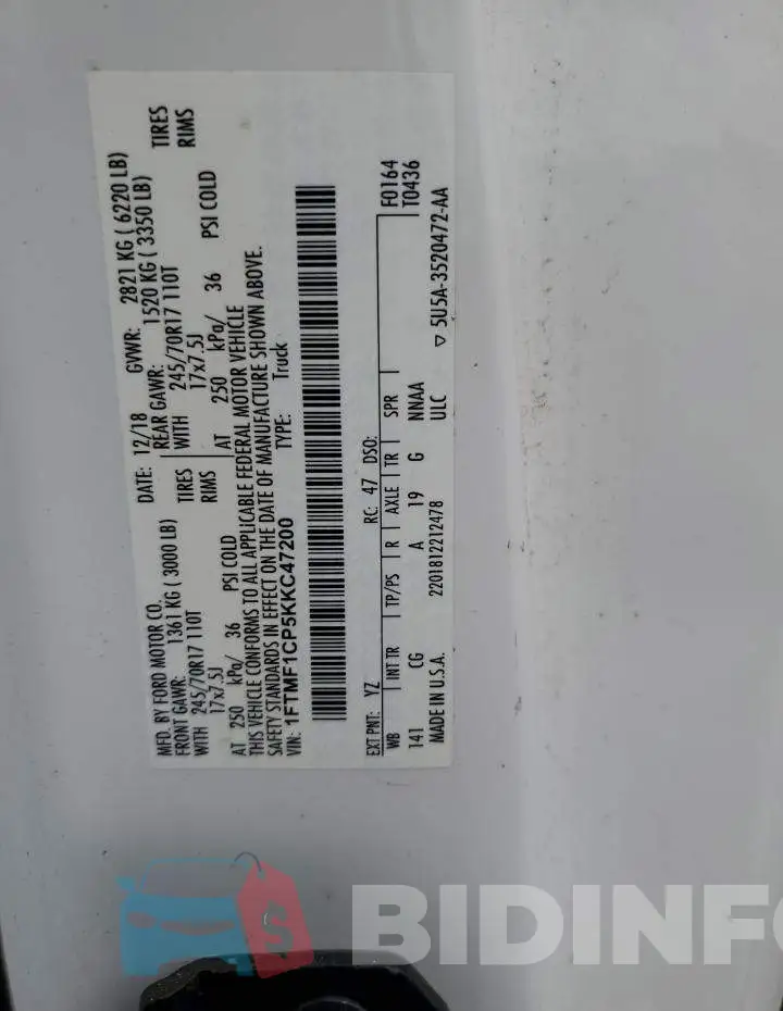 1FTMF1CP5KKC47200 Photo# 12