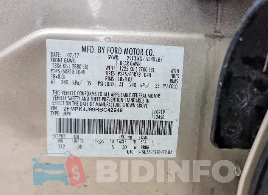 2FMPK4J99HBC42949 Photo# 13