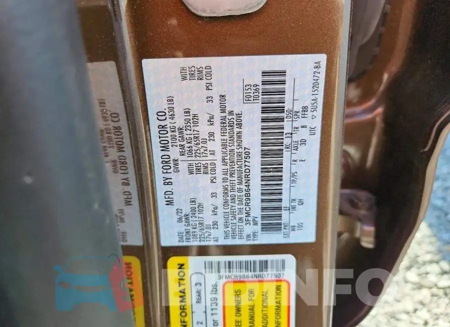 3FMCR9B64NRD77507 Photo# 13