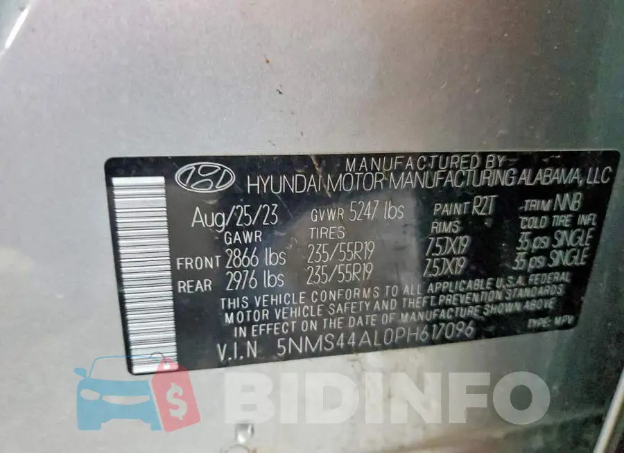 5NMS44AL0PH617096 Photo# 13