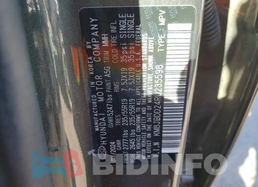 KM8JBDD24RU235598 Photo# 13