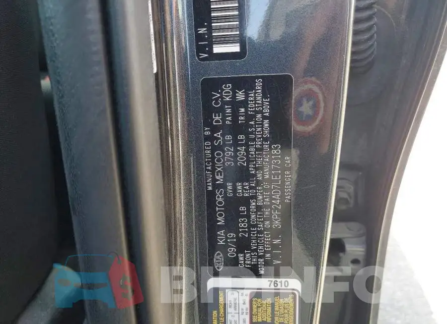 3KPF24AD7LE173183 Photo# 12