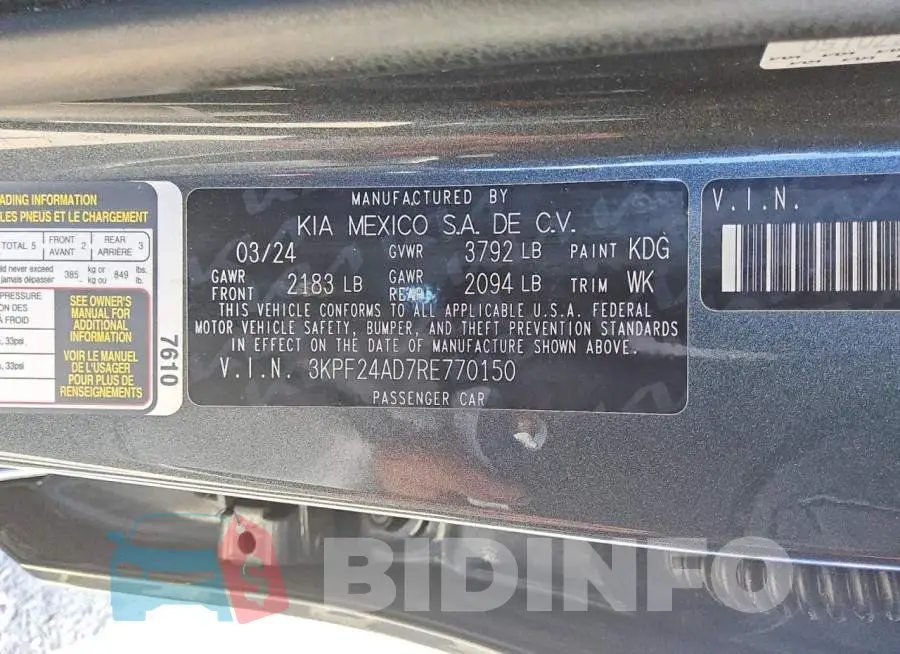 3KPF24AD7RE770150 Photo# 13