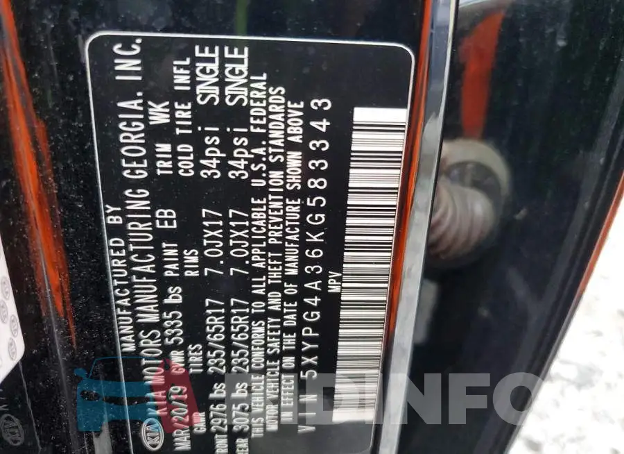 5XYPG4A36KG583343 Photo# 13