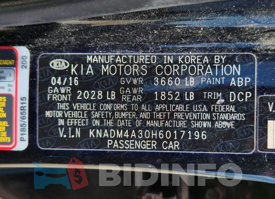 KNADM4A30H6017196 Photo# 12