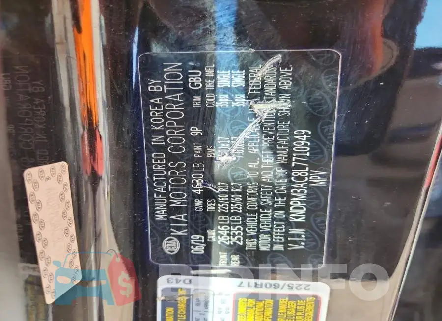 KNDPM3AC8L7710949 Photo# 13