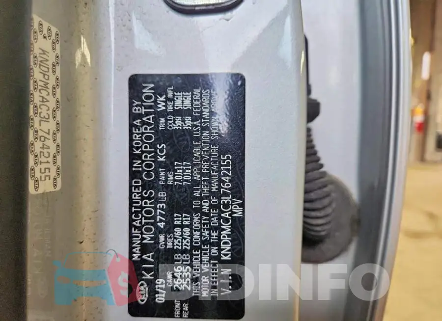 KNDPMCAC3L7642155 Photo# 13