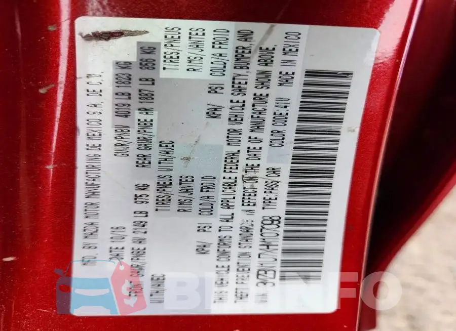 3MZBN1U7XHM107098 Photo# 12