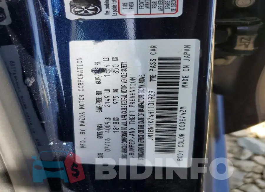 JM1BN1K74H1101929 Photo# 12
