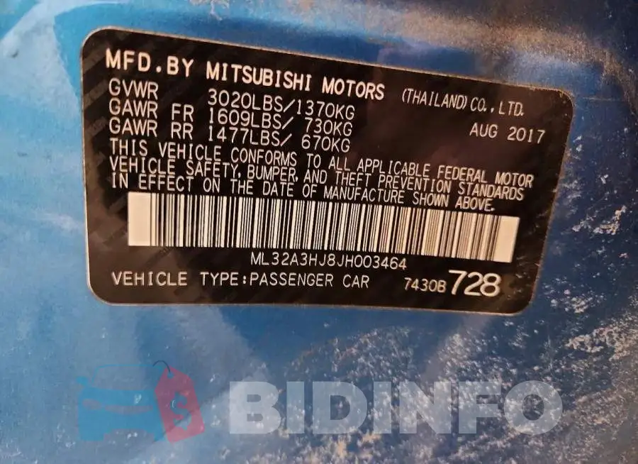 ML32A3HJ8JH003464 Photo# 12