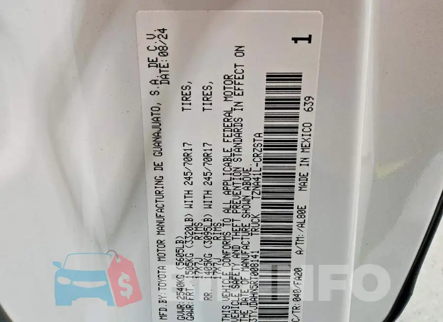 3TYJDAHN5RT008141 Photo# 13