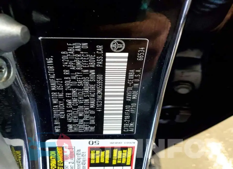 4T1C31AK3MU559580 Photo# 13