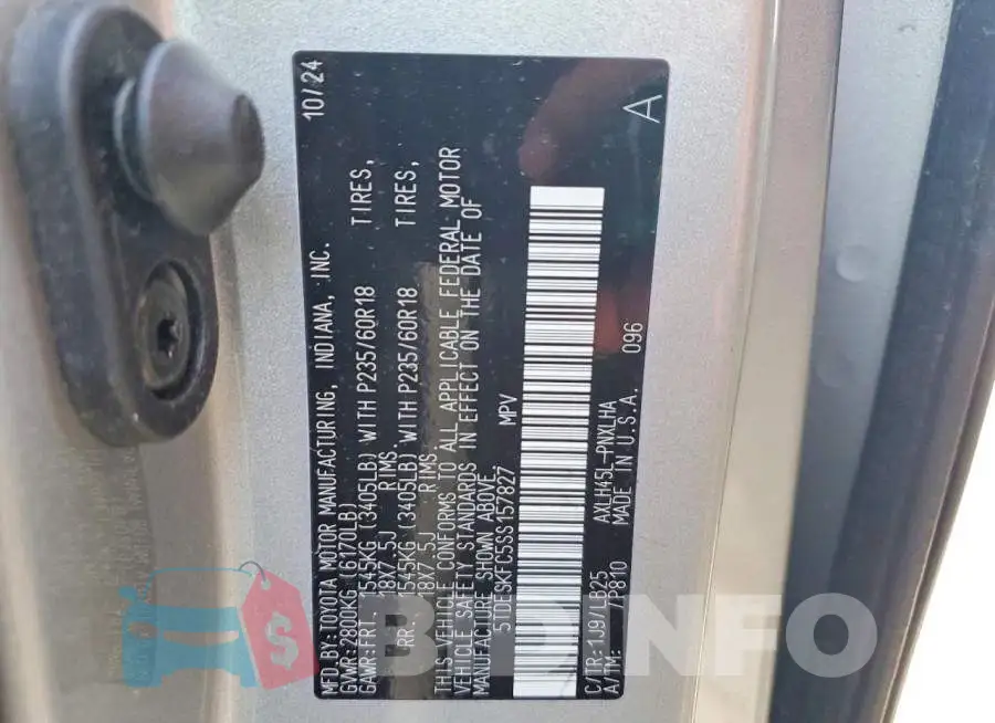 5TDESKFC5SS157827 Photo# 13