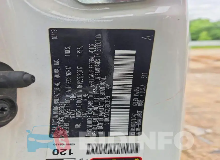 5TDYZ3DC2LS053539 Photo# 13