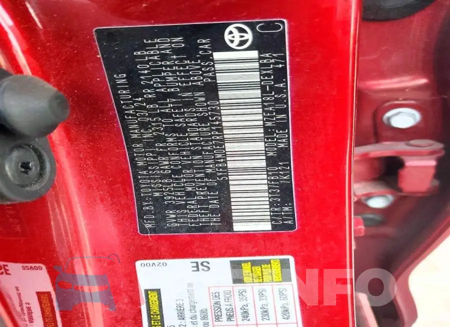 5YFB4MDE7RP145730 Photo# 12