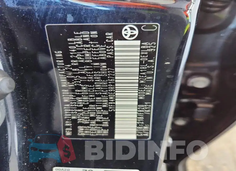 5YFB4MDE9RP167227 Photo# 12