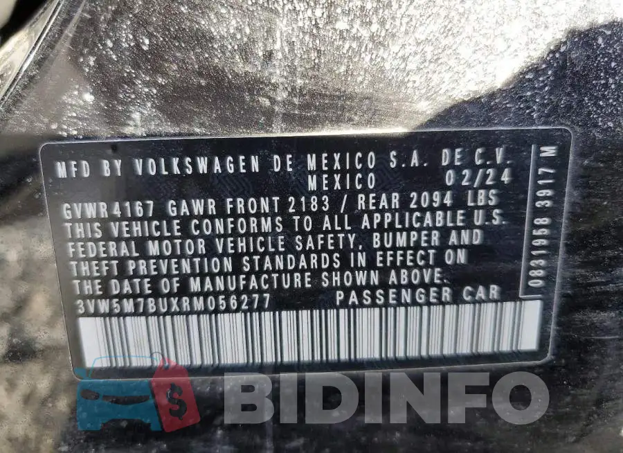 3VW5M7BUXRM056277 Photo# 12
