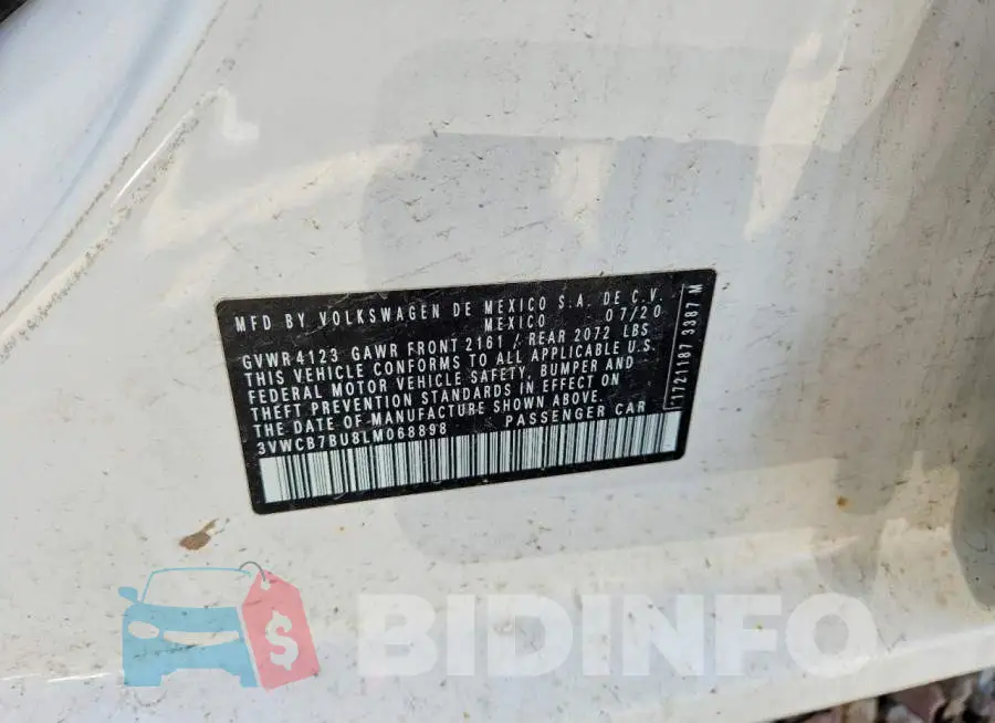 3VWCB7BU8LM068898 Photo# 13