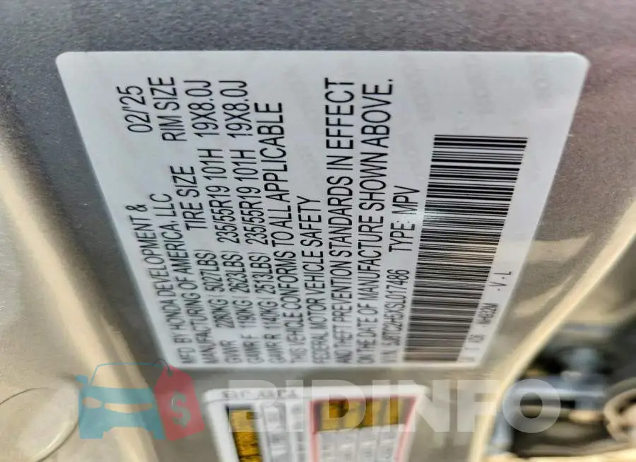 5J8TC2H5XSL017486 Photo# 13