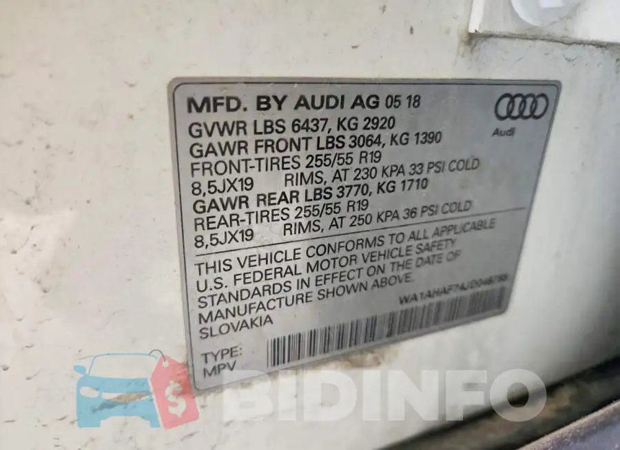 WA1AHAF74JD046765 Photo# 14