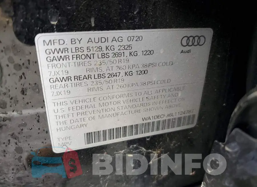 WA1DECF36L1124787 Photo# 13