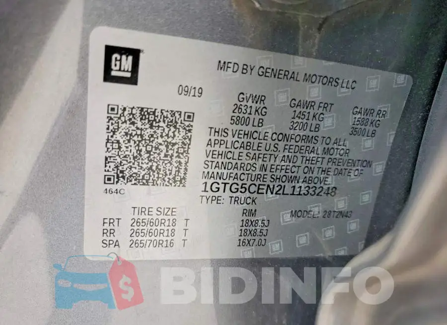 1GTG5CEN2L1133248 Photo# 12