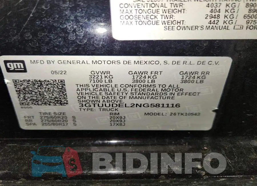 3GTUUDEL2NG581116 Photo# 12