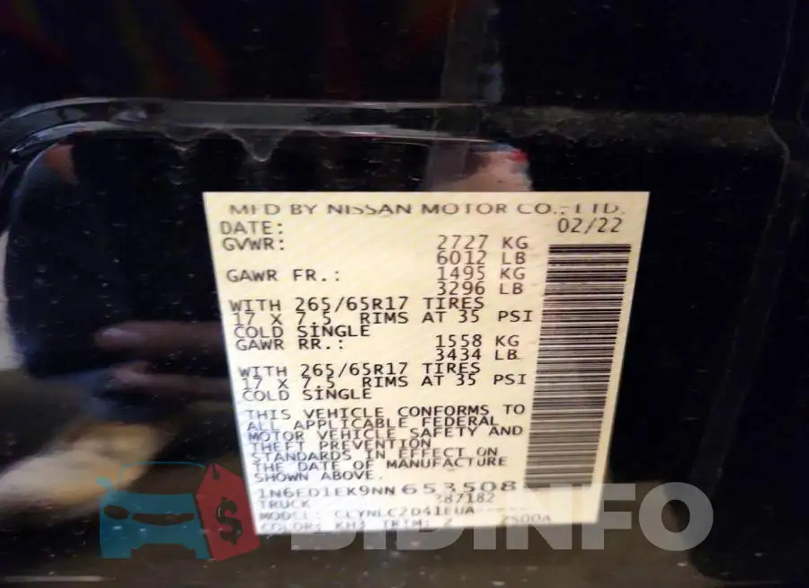 1N6ED1EK9NN653508 Photo# 13
