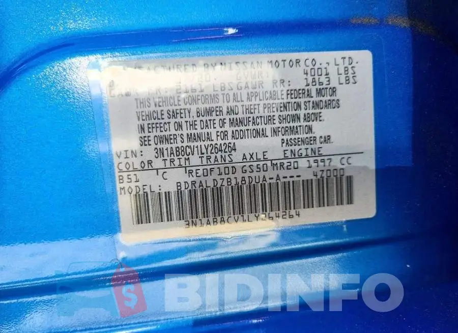 3N1AB8CV1LY264264 Photo# 13