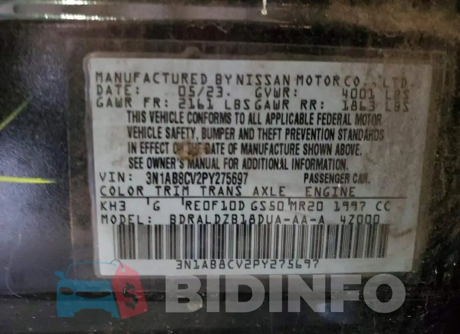 3N1AB8CV2PY275697 Photo# 12