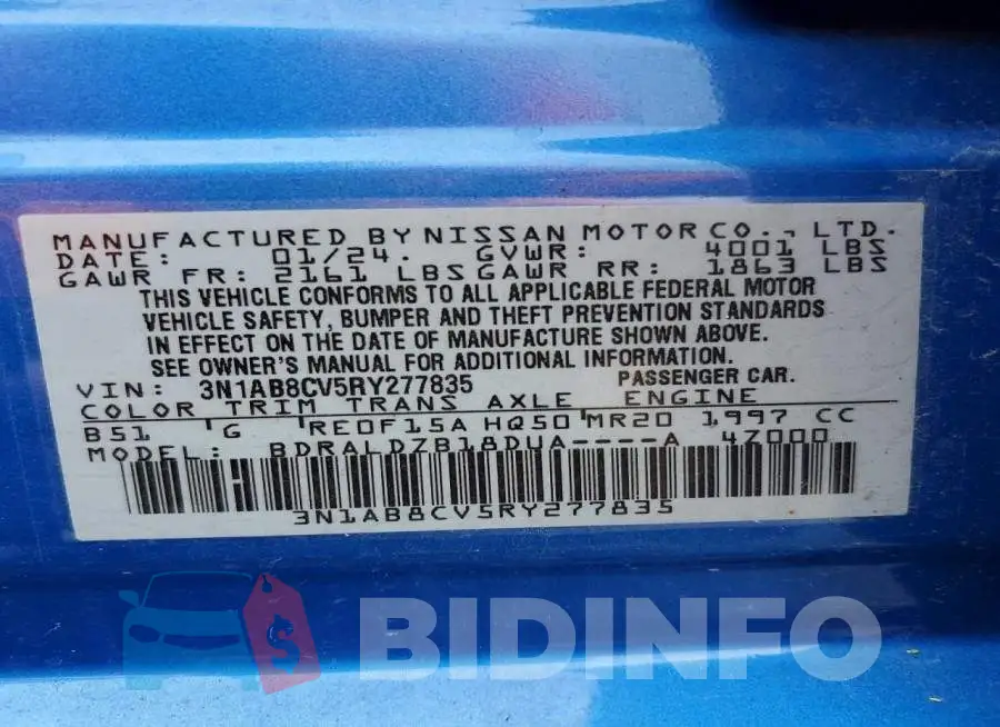 3N1AB8CV5RY277835 Photo# 12